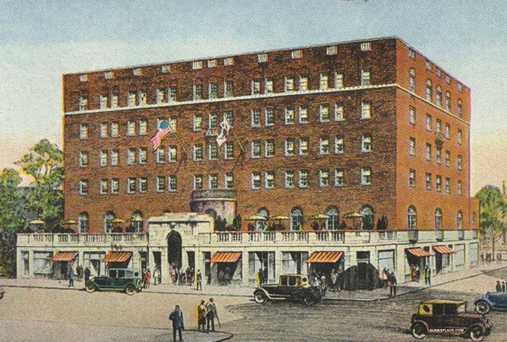 An illustration of the Hotel in 1927
